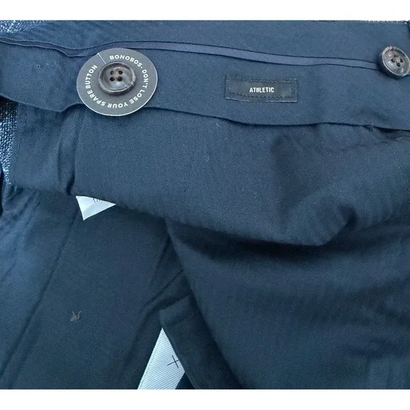 Bonobos Glen Plaid Windowpane Wool Blend Suit Dress Pant Mens 35x30 Athletic Fit - Picture 6 of 9